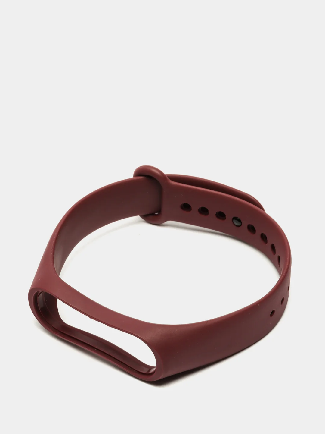 Багровый ремешок для фитнес-браслета Xiaomi Mi Band 3, 4, силиконовый