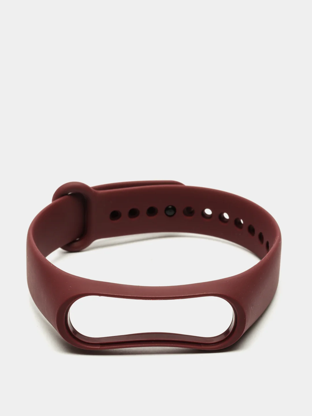 Багровый ремешок для фитнес-браслета Xiaomi Mi Band 3, 4, силиконовый