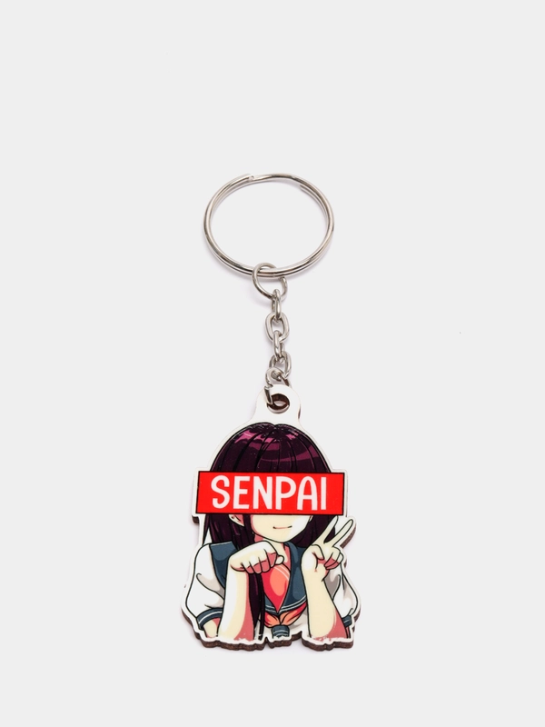 Брелок деревянный "Senpai"