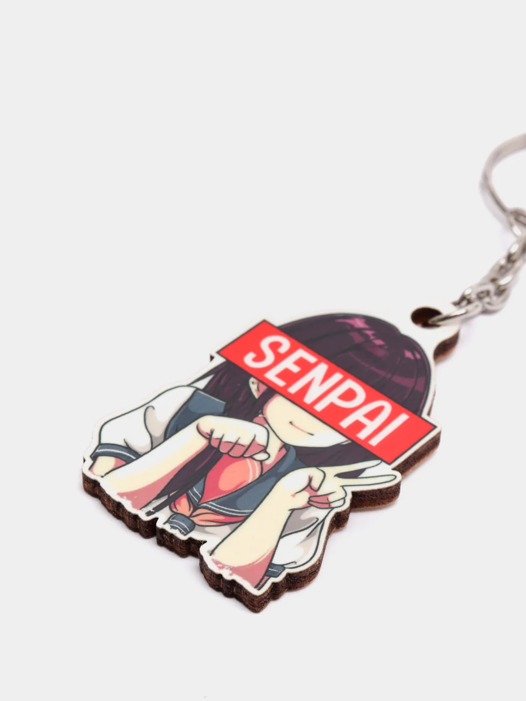 Брелок деревянный "Senpai"