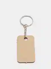 Коралловый меланж брелок с рисунком "Иероглиф"