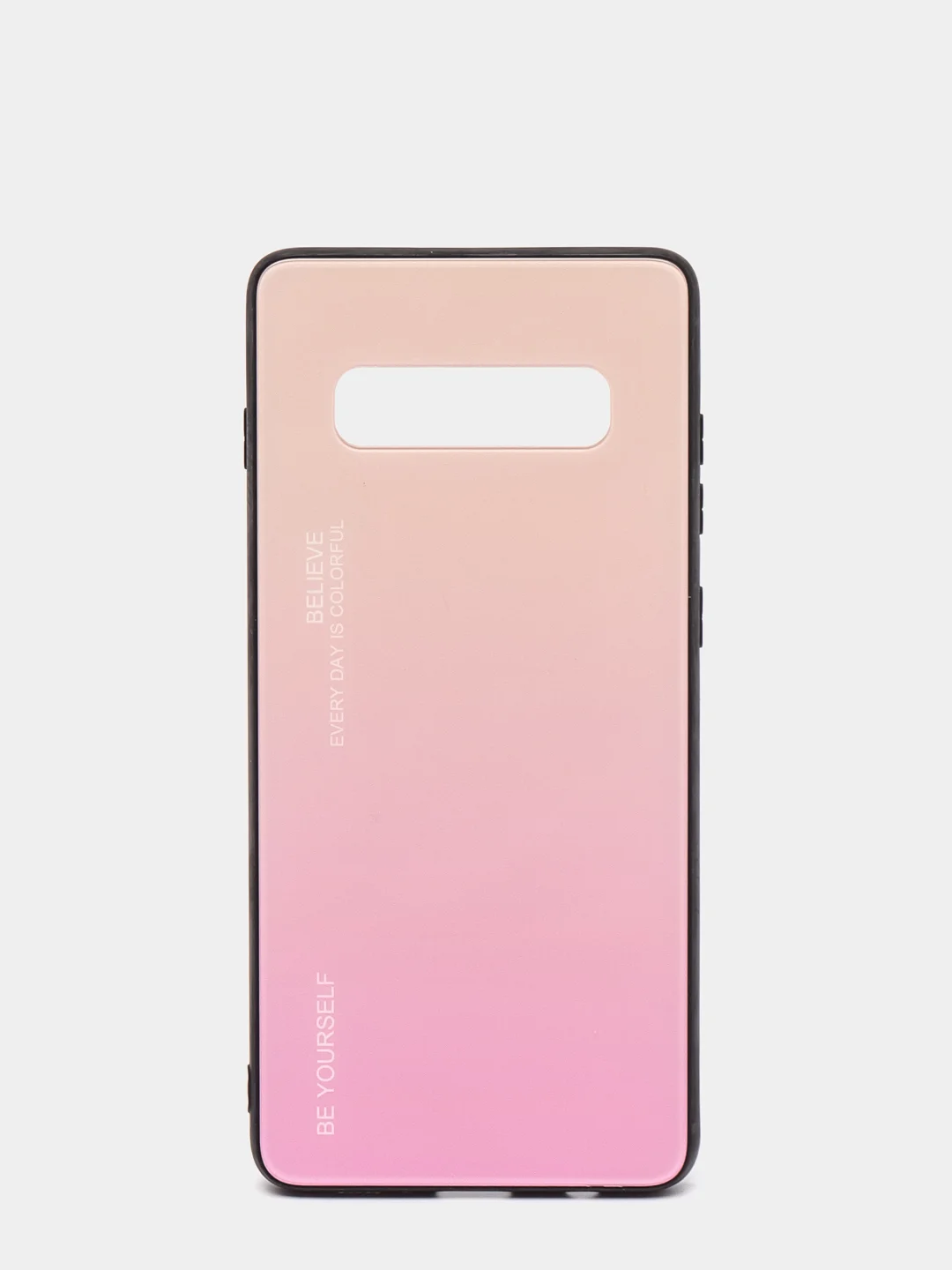 Желтый градиентный чехол из закаленного стекла для Samsung S10/S20/A51/A71/S9/A01/A50/A20/A70