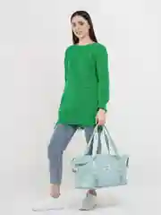 Мятный сумка дорожная складная, с увеличивающимся дном