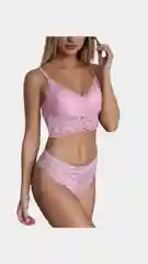 Женский кружевной комплект белья, с трусиками