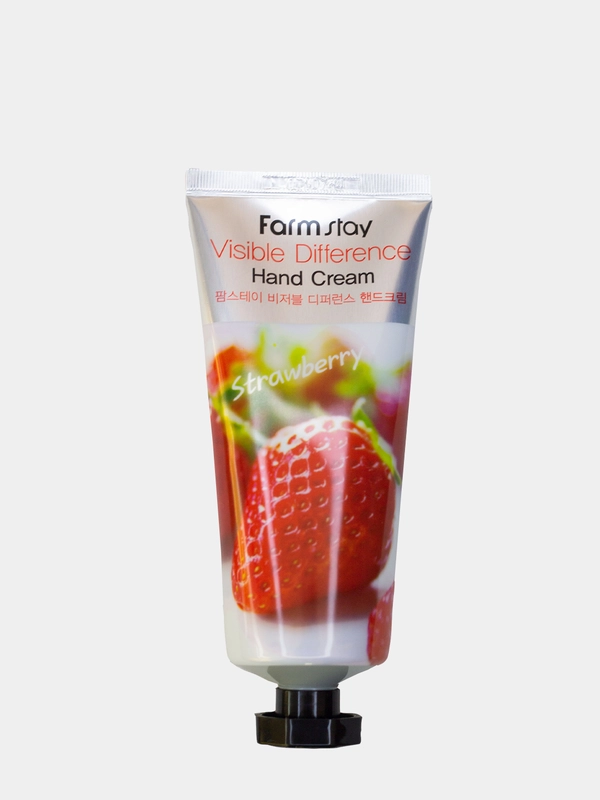 Крем для рук с экстрактом клубники Visible Difference Hand Cream Strawberry