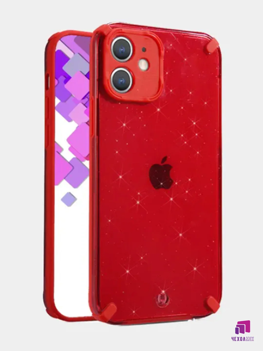 Чехол для iPhone 7/8/ SE 2020/7+/8+/XR/X/XS/11/11PRO/12 PRO/12 PRO MAX с блестками