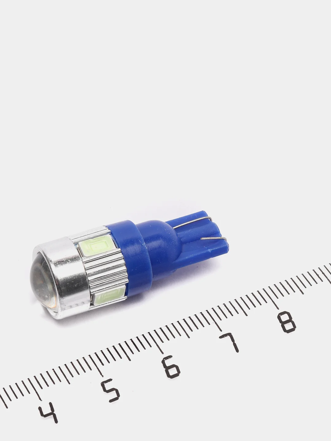 Синий светодиодная лампа T10 W5W, синяя, белая, желтая, зеленая