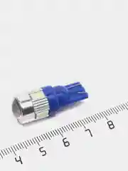 Синий светодиодная лампа  T10 W5W, синяя, белая, желтая, зеленая