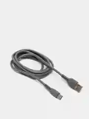 Серый кабель для зарядки телефона MIX, штекер iP/microUSB/Type-C, 1.5м, 2.4А,