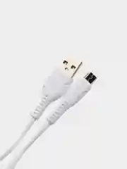 Белый кабель для зарядки телефона MIX, штекер iP/microUSB/Type-C, 1.5м, 2.4А,
