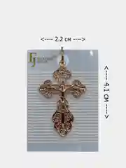 Золотистый хаки крест на шею