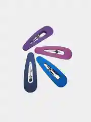 Аметистовый заколки для волос/Заколка клик-клак/Заколки для волос 4 штуки