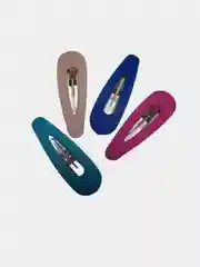 Тёмно-розовый заколки для волос/Заколка клик-клак/Заколки для волос 4 штуки