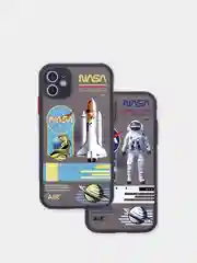 Чехол на телефон с принтом рисунком "NASA" iPhone 7/8 Plus XS XR 11 12 Pro 13 Pro