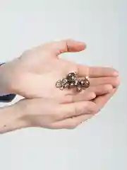 Прозрачный брошь