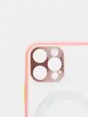 Розовый case, чехол MagSafe c защитой камеры на IPhone 12, 12 Pro