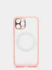 Розовый case, чехол MagSafe c защитой камеры на IPhone 12, 12 Pro