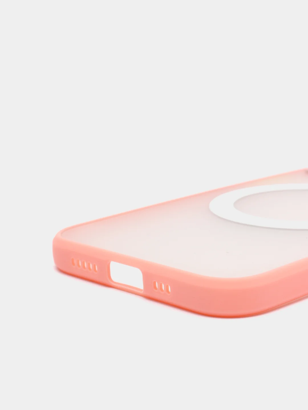 Розовый case, чехол MagSafe c защитой камеры на IPhone 12, 12 Pro