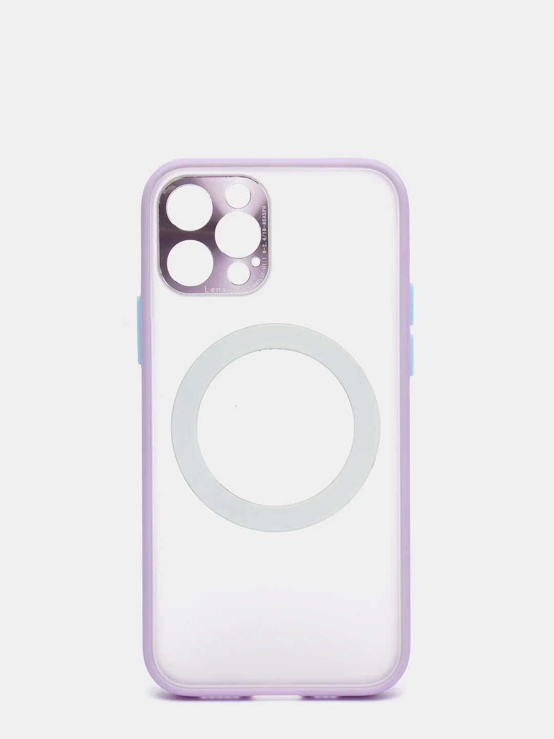 Фиолетовый case, чехол MagSafe c защитой камеры на IPhone 12, 12 Pro