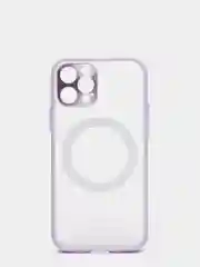 Фиолетовый case, чехол MagSafe c защитой камеры на IPhone 12, 12 Pro
