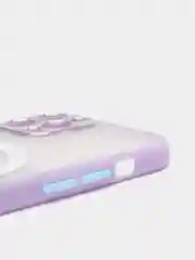 Фиолетовый case, чехол MagSafe c защитой камеры на IPhone 12, 12 Pro