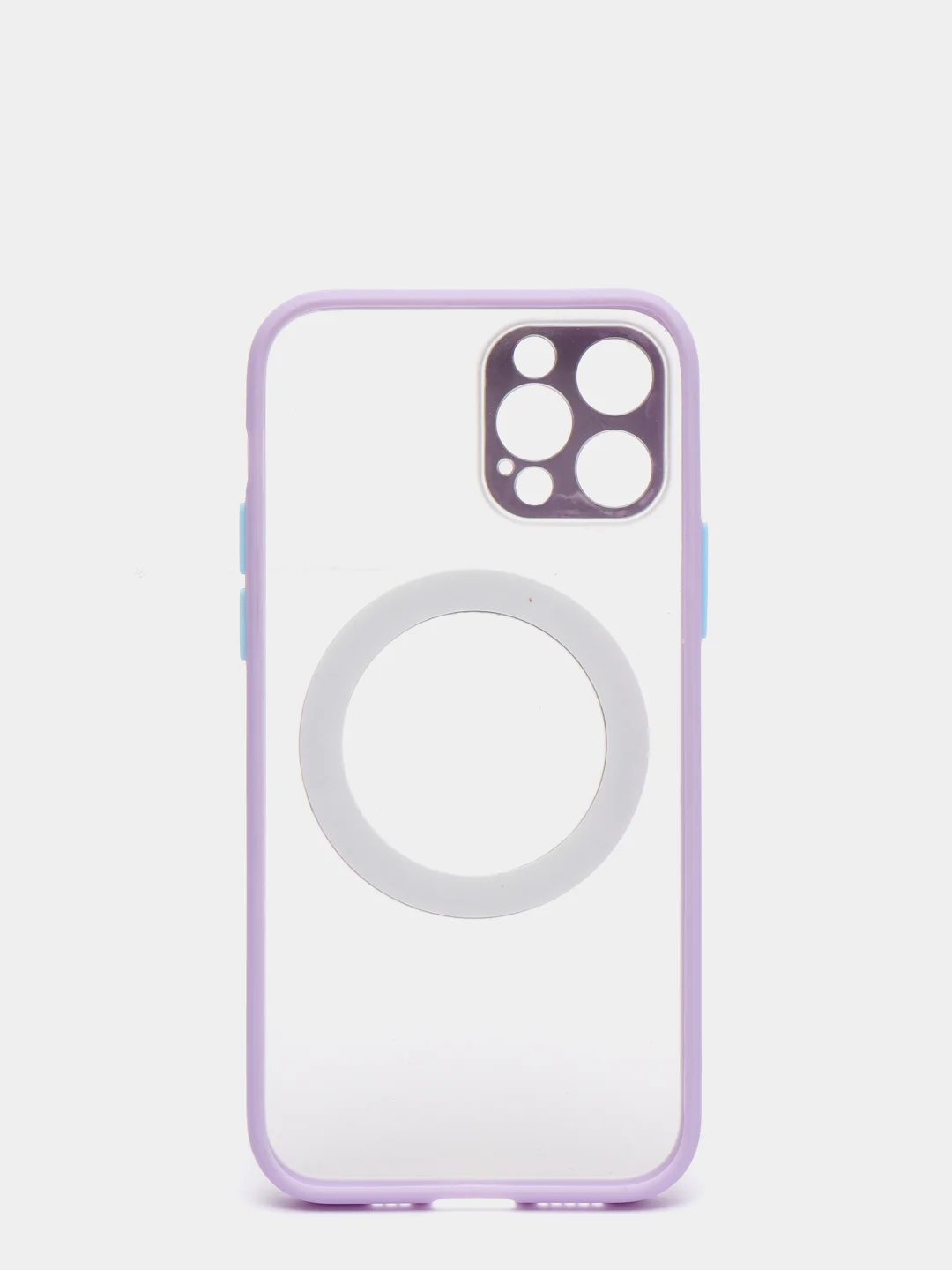 Фиолетовый case, чехол MagSafe c защитой камеры на IPhone 12, 12 Pro