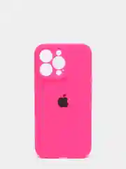 Фуксия чехол Silicone Case для iPhone 13 Pro, с защитой камеры, закрытый низ