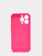 Фуксия чехол Silicone Case для iPhone 13 Pro, с защитой камеры, закрытый низ