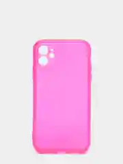 Розовый чехол силиконовый iPhone 11/12/12pro/12mini/13/13pro/13/mini/13pro max, с защитой камеры