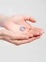 Розовый кольцо из бисера