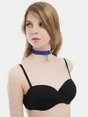 Синий чокер женский