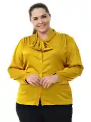 Горчичный рубашки больших размеров