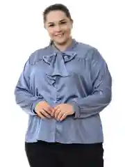 Серый рубашки больших размеров