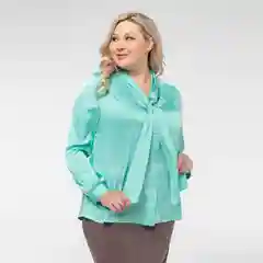 Мятный рубашки больших размеров