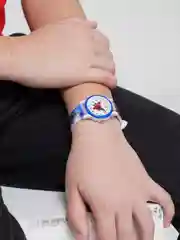Синий часы наручные, кварцевые, детские
