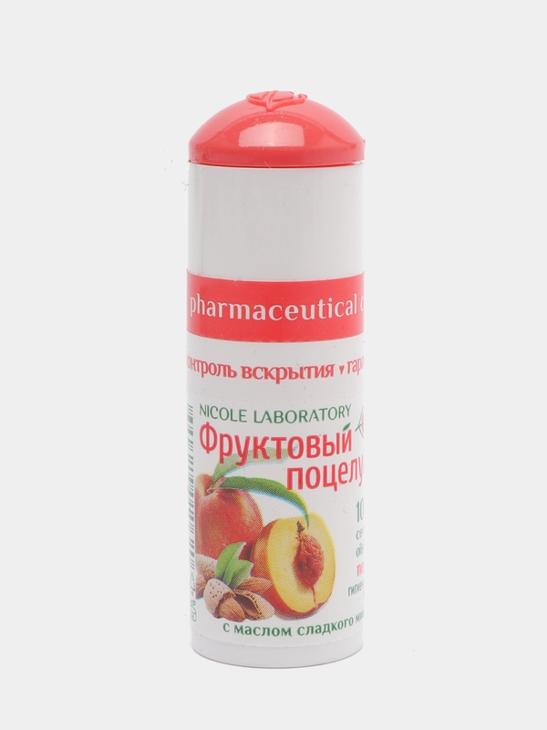 Гигиеническая помада для губ Персик Фруктовый поцелуй