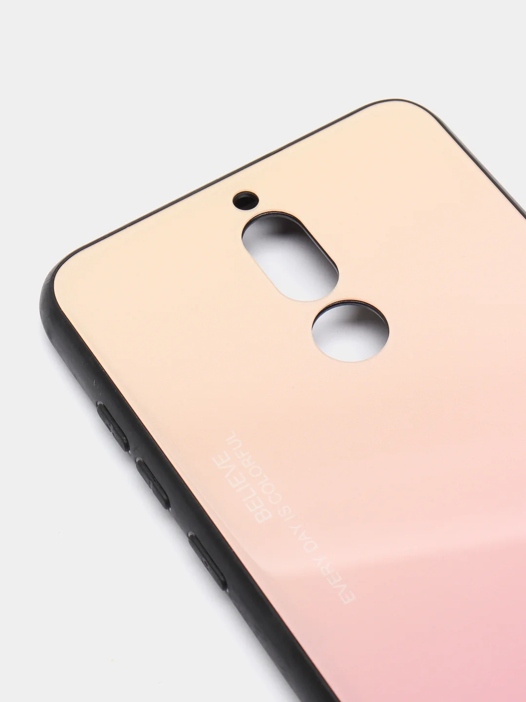 Белый градиентный чехол из закалённого стекла для Huawei Mate 10 lite