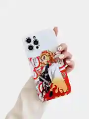 Светло-бежевый чехол "Клинок, рассекающий демонов" на iPhone XR, 11, 12 mini, 12 Pro, 13, 13 Pro