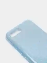Голубой чехол блестящий Huawei HONOR 10
