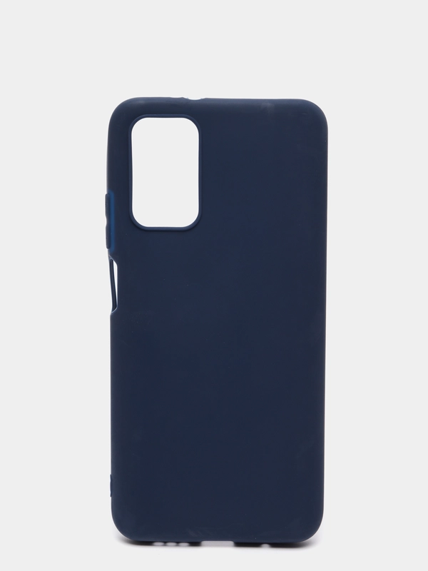 Чехол силиконовый для Xiaomi Poco M3, темно-синий
