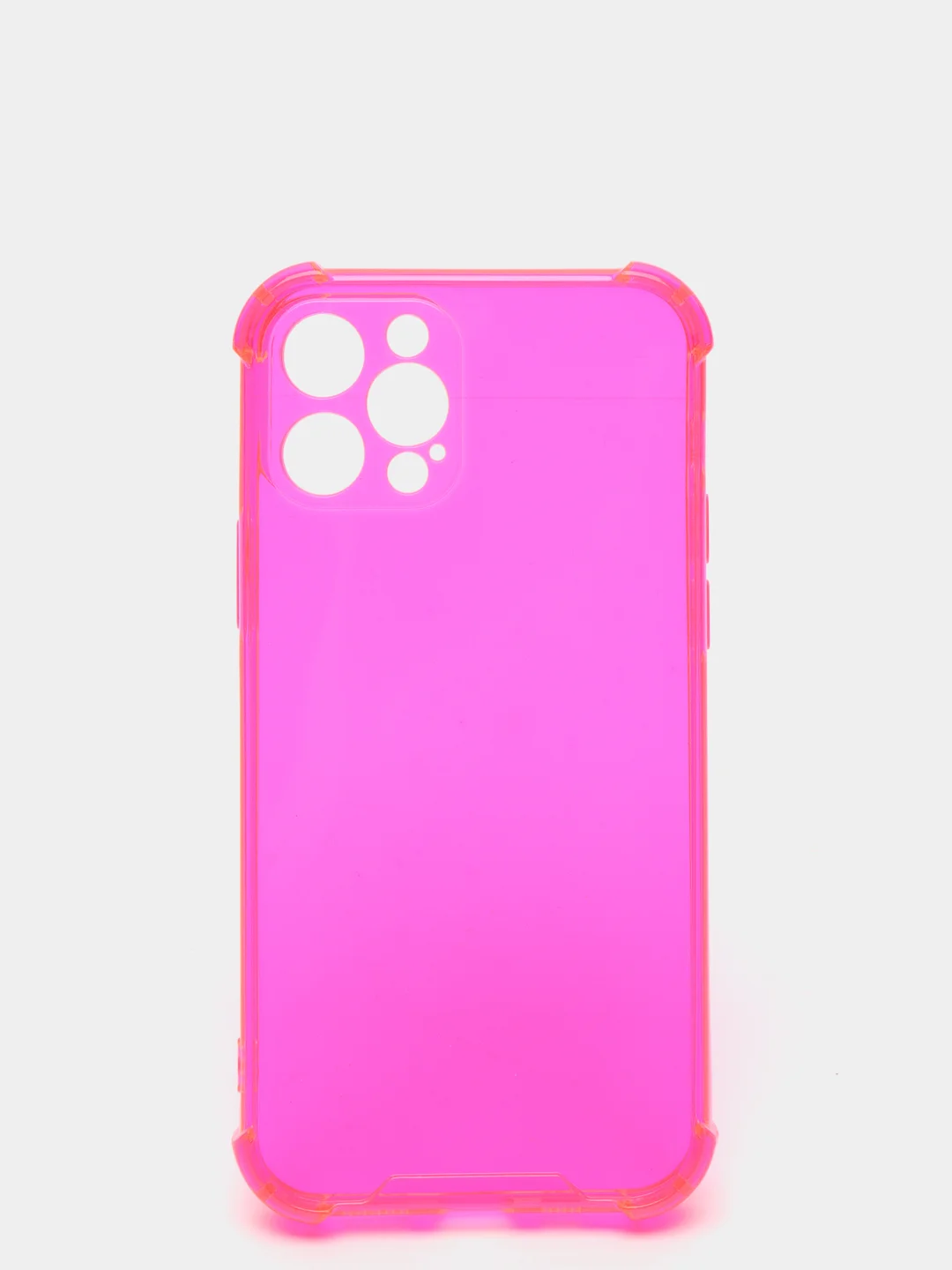 Розовый чехол для iPhone 11, 12/12 Pro, 13 mini, 13, 13 Pro Max, 1,5 мм, неон, разные цвета
