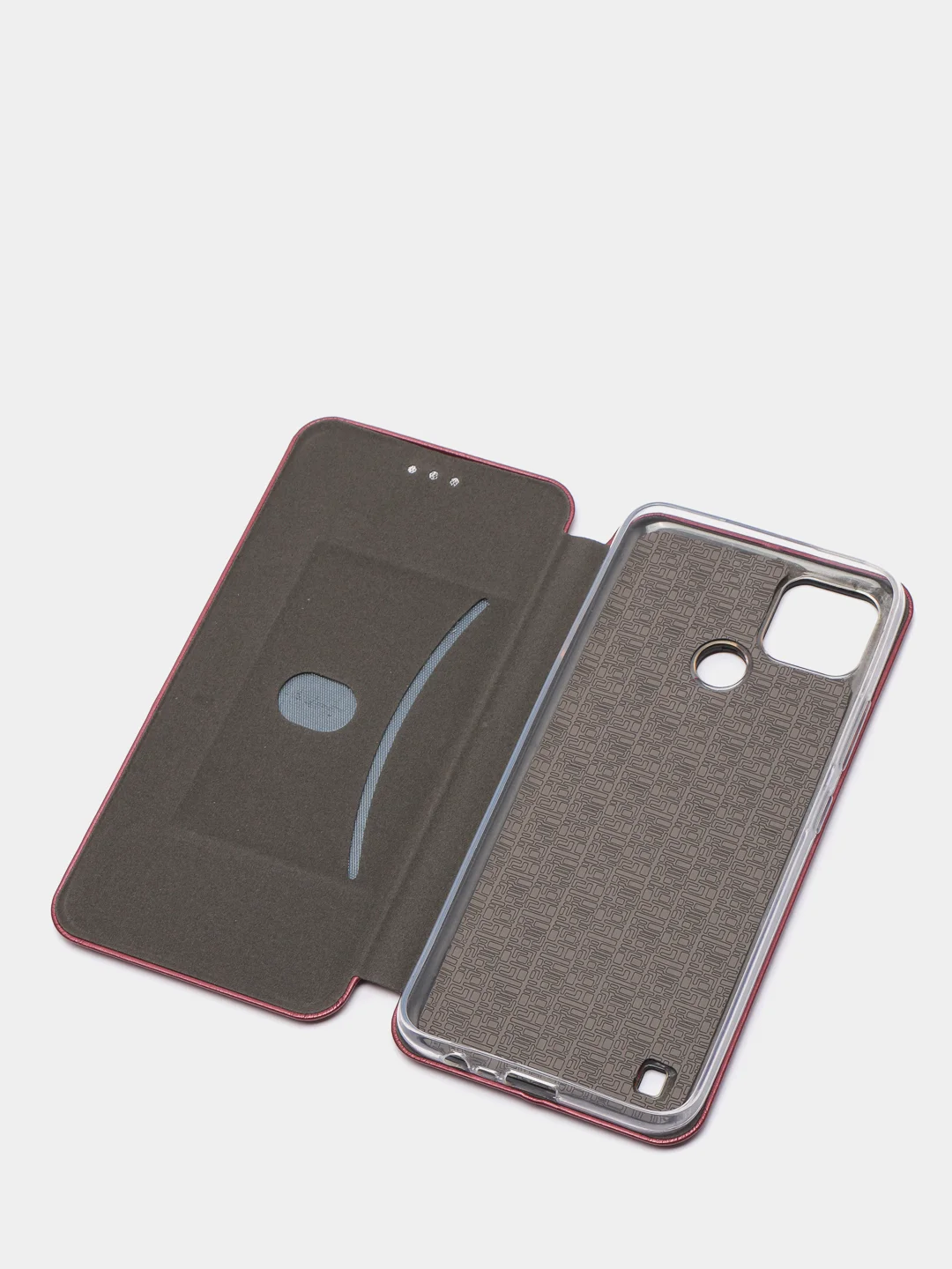 Бордовый чехол книжка REALME C21Y