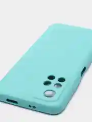 Бирюзовый чехол для Xiaomi Poco M4 Pro 5G, Redmi NOTE 11S 5G с защитой камеры
