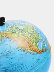 Глобус Земли физический с подсветкой, 210  мм