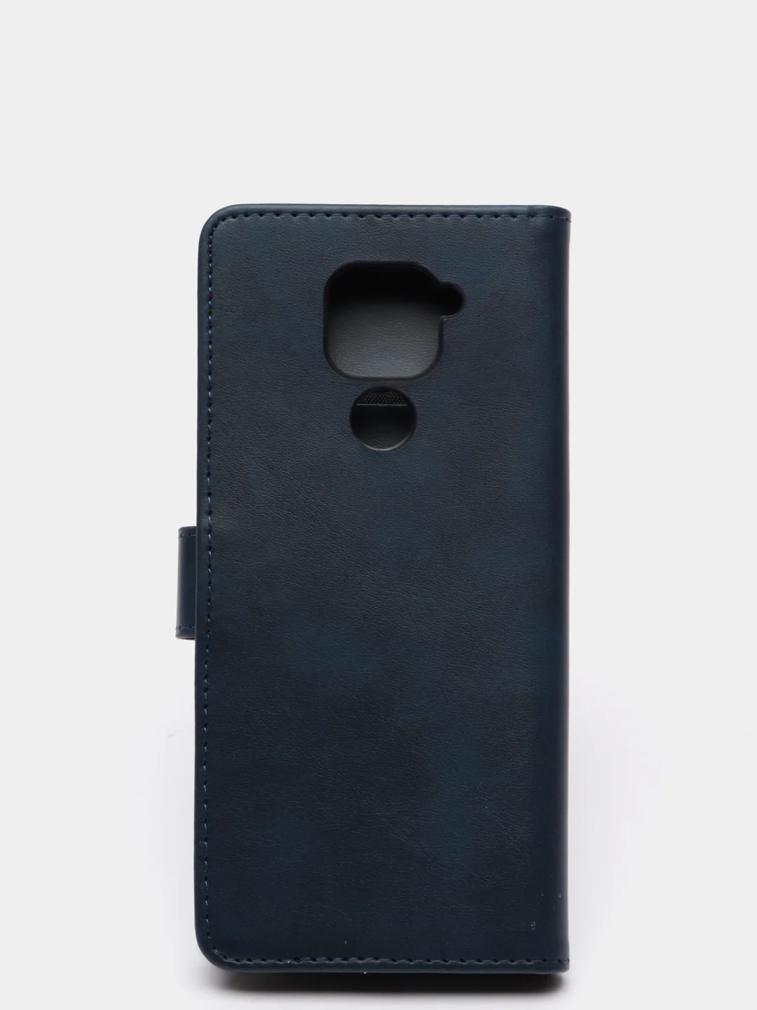 Темно-синий кожаный PU чехол книжка Xiaomi Redmi Note 9 / Redmi 10X 4G