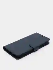 Темно-синий кожаный PU чехол книжка Xiaomi Redmi Note 9 / Redmi 10X 4G