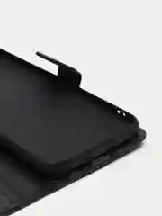 Черный кожаный PU чехол книжка Xiaomi Redmi Note 9 / Redmi 10X 4G
