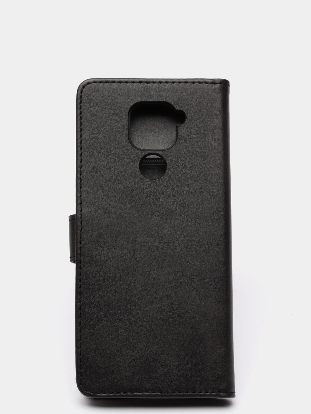 Черный кожаный PU чехол книжка Xiaomi Redmi Note 9 / Redmi 10X 4G