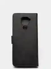 Черный кожаный PU чехол книжка Xiaomi Redmi Note 9 / Redmi 10X 4G