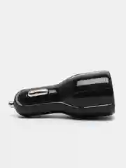 Черный автомобильное зарядное устройство на 2 USB разъема (3,0А-3,1А), Быстрая зарядка